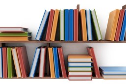 Book resources on shelf