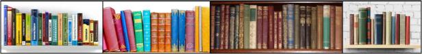 Shelf of books for resource books