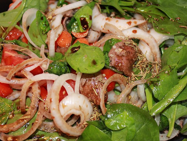 Clean eating with meat and veges